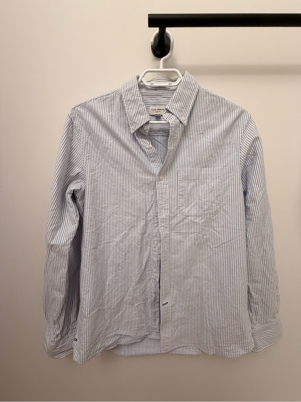 Club Monaco striped button down shirt